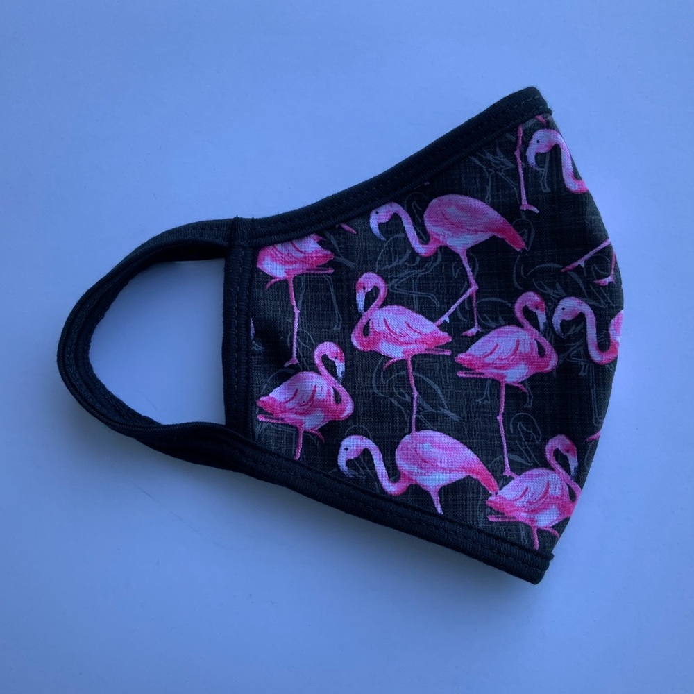 Face Mask, Reusable Mask, Adult Flamingos Mask